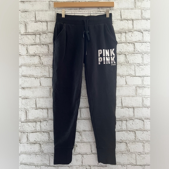 PINK Victoria’s Secret Skinny Jogger in Black size XS - Picture 1 of 5